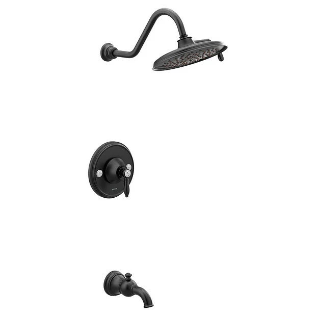 Weymouth Matte Black Posi-Temp® Tub/Shower 3 Weymouth Matte Black Posi-Temp® Tub/Shower