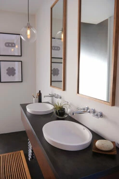 Arris Matte Black Two-Handle Wall Mount Bathroom Faucet