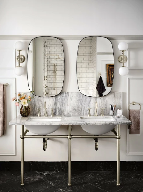 Colinet Brushed Nickel Two-handle High Arc Bathroom Faucet 3 Colinet Brushed Nickel Two-handle High Arc Bathroom Faucet