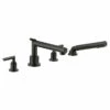 Arris Matte Black Two-Handle Diverter Roman Tub Faucet Including Handheld Shower 2 Arris Matte Black Two-Handle Diverter Roman Tub Faucet Including Handheld Shower -Hot Sale Moen Store ts93004bl.tif