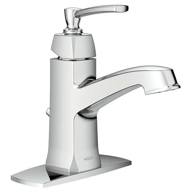 Conway Chrome One-Handle High Arc Bathroom Faucet 6 Conway Chrome One-Handle High Arc Bathroom Faucet - Image 4