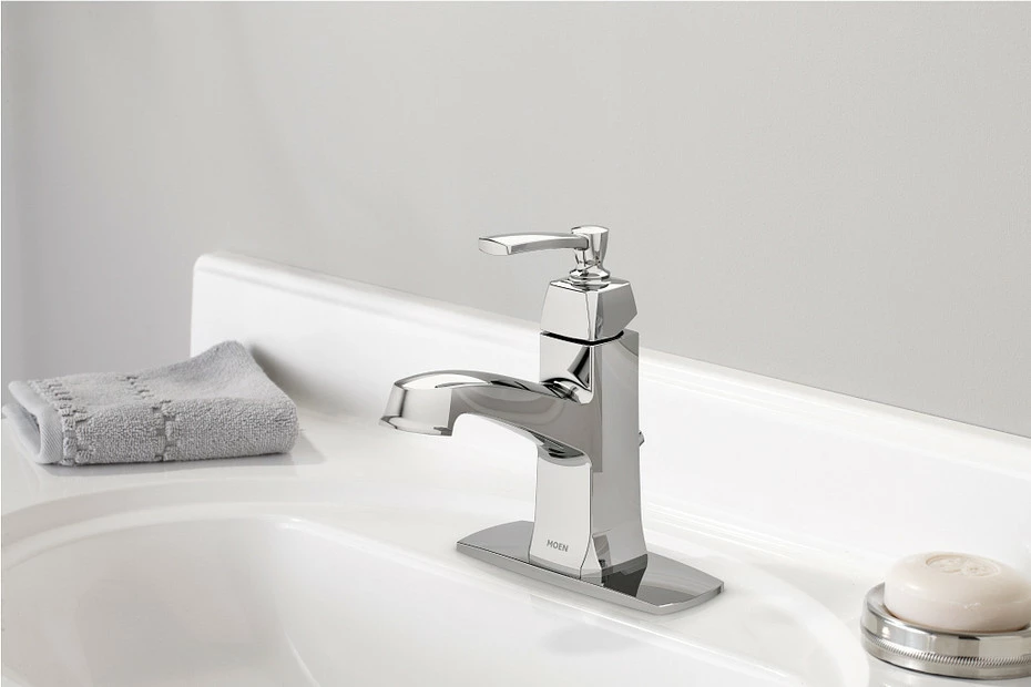 Conway Chrome One-Handle High Arc Bathroom Faucet 9 Conway Chrome One-Handle High Arc Bathroom Faucet - Image 7