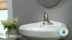 Adler Spot Resist Brushed Nickel One-Handle Low Arc Bathroom Faucet