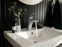 Zarina Chrome One-Handle High Arc Bathroom Faucet