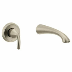 Glyde Brushed Nickel One-handle Non Diverter Wallmount Tub Filler