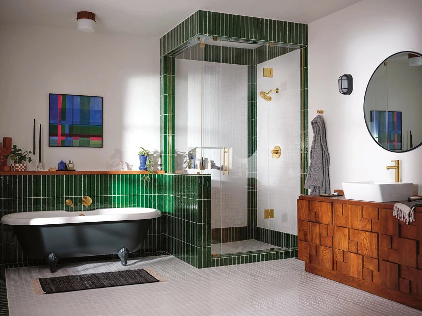 Align Brushed Gold One-handle Non Diverter Wallmount Tub Filler 21 Align Brushed Gold One-handle Non Diverter Wallmount Tub Filler - Image 19