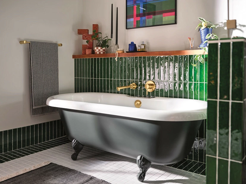 Align Brushed Gold One-handle Non Diverter Wallmount Tub Filler 8 Align Brushed Gold One-handle Non Diverter Wallmount Tub Filler - Image 6