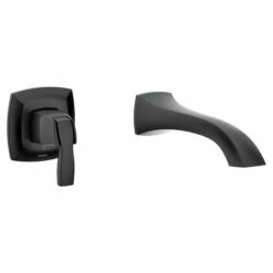 Voss Matte Black One-handle Non Diverter Tub Filler