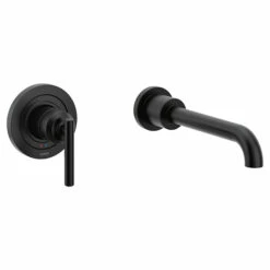 Gibson Matte Black One-handle Non Diverter Wallmount Tub Filler