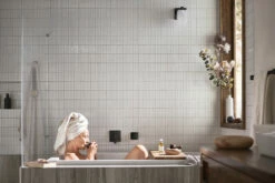 90 Degree Matte Black One-handle Non Diverter Tub Filler 22 90 Degree Matte Black One-handle Non Diverter Tub Filler -Hot Sale Moen Store wts911bl lifestyle3.tif