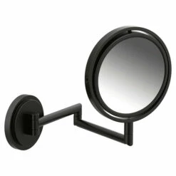 Arris Matte Black 5X Magnifying Mirror