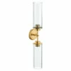 Greenfield Brushed Gold Two Globe Bath Light