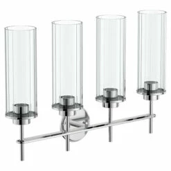 Greenfield Chrome Four Globe Bath Light
