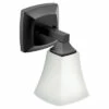Voss Matte Black One Globe Bath Light -Hot Sale Moen Store yb5161bl.tif