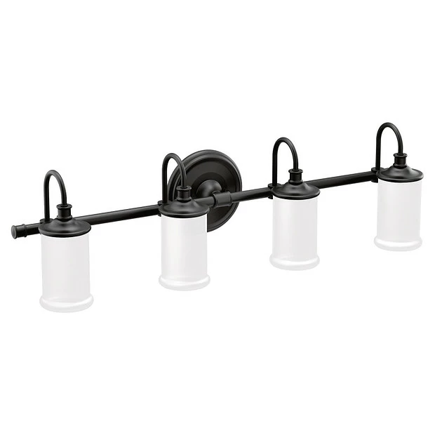 Belfield Matte Black Bath Light 3 Belfield Matte Black Bath Light