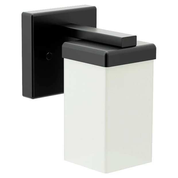 90 Degree Matte Black One Globe Bath Light 6 90 Degree Matte Black One Globe Bath Light - Image 4